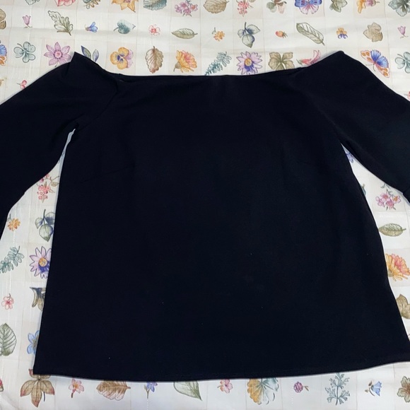 H&M Tops - H&M Black Over the Shoulder Top with Bell Sleeves